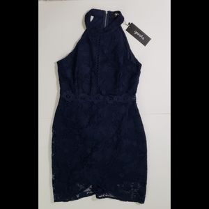 Navy lace  dress 27